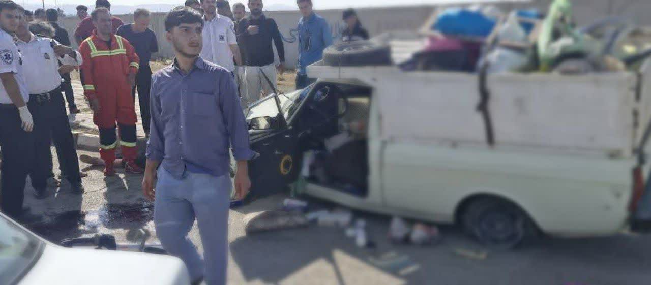 یک کشته بر اثر انحراف خودرو از مسیر اصلی در بزرگراه امام خمینی
