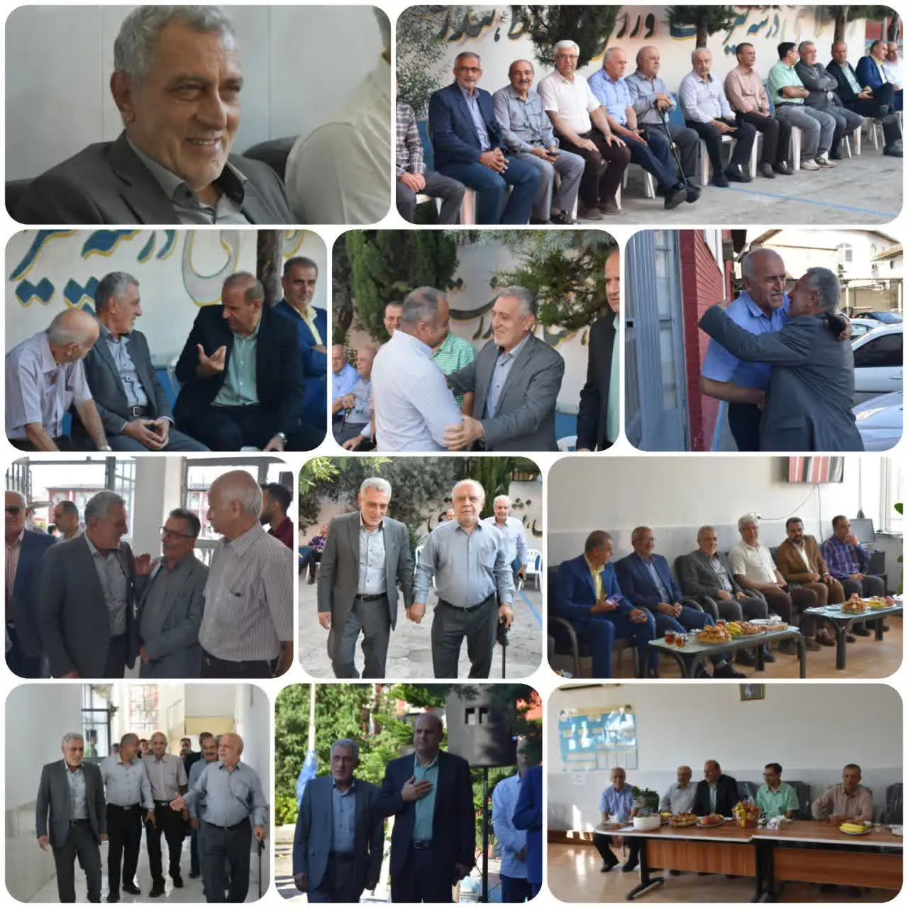 دیدارصمیمی رئیس شورای اسلامی شهر بابل با همکاران قدیمی در هنرستان فنی شریف