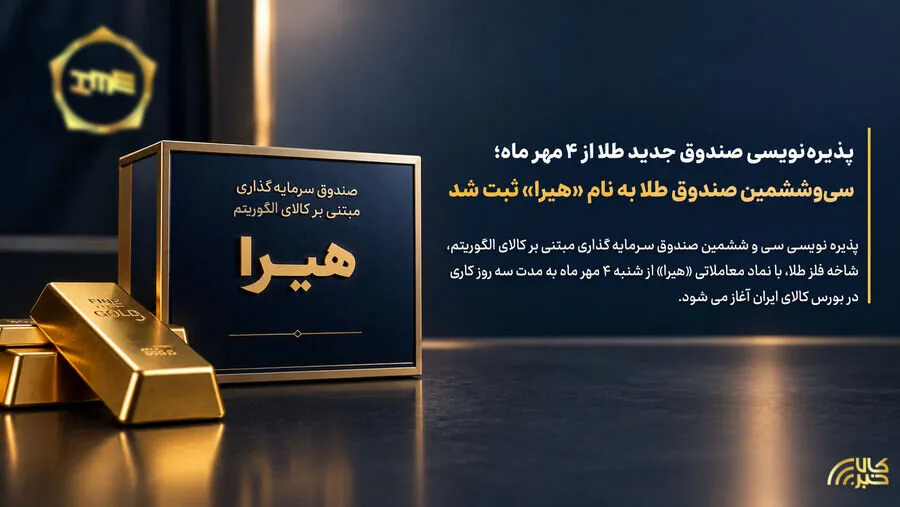 پذیره‌نویسی سی‌وششمین صندوق طلا  از 4 مهر
